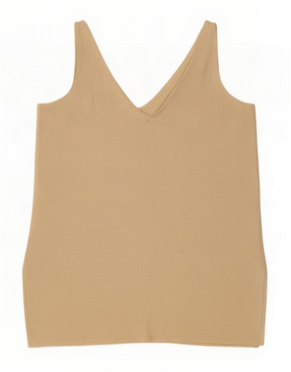 Top damski Marks & Spencer UK 18 XL w kolorze beżowej wiskozy