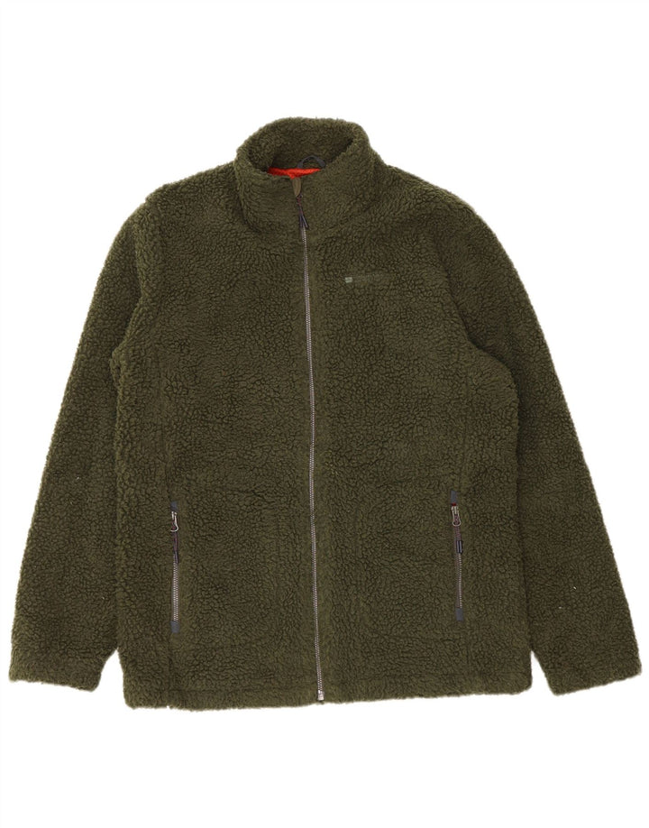 Męska kurtka polarowa Mountain Warehouse UK 38, średni khaki, poliester