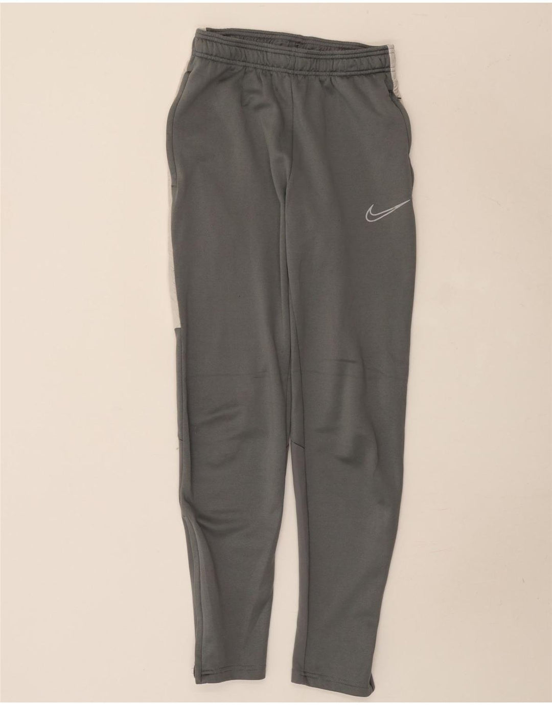 Męskie spodnie dresowe Nike Dri Fit XS Szary poliester z blokami kolorów
