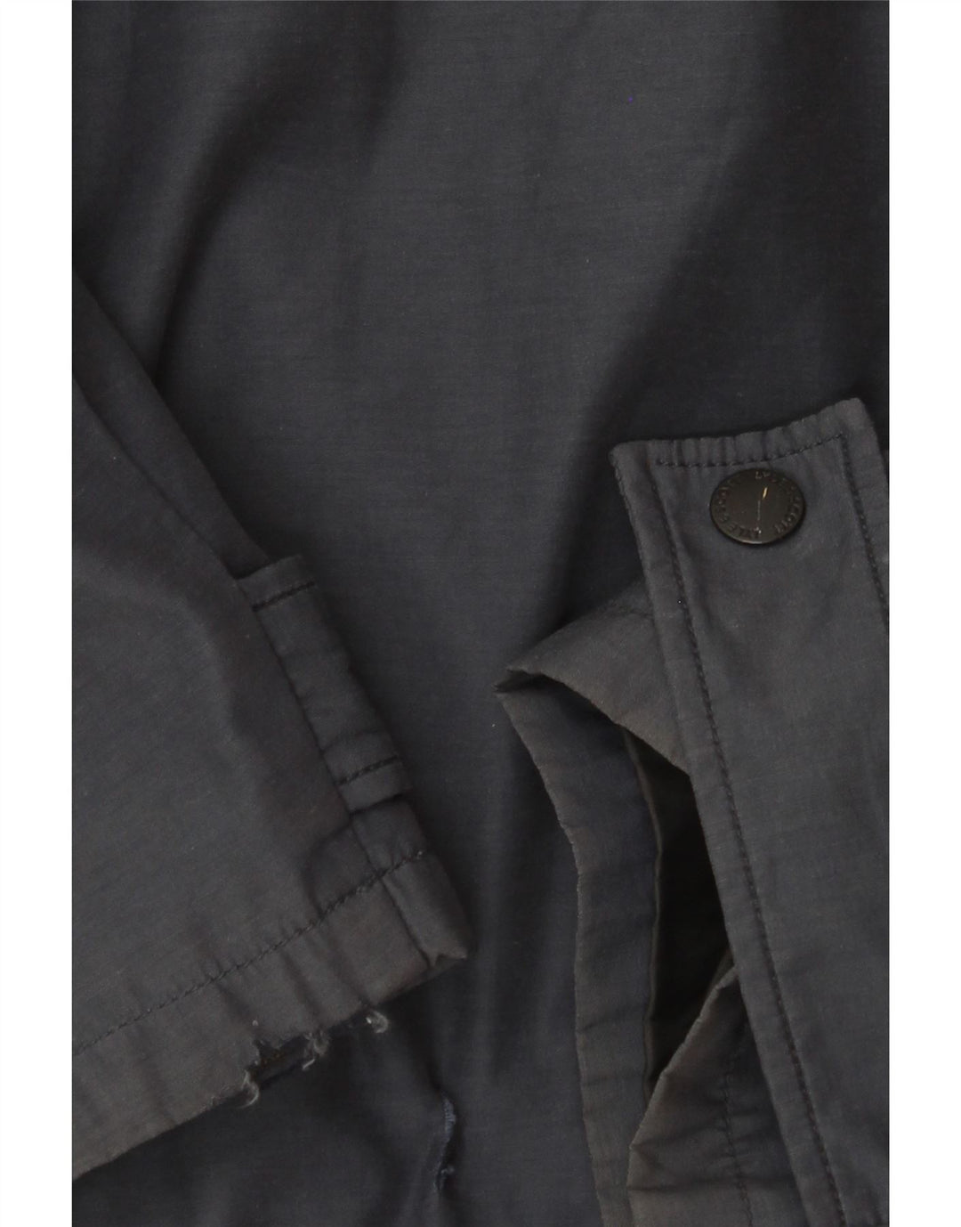 Męska kurtka wiatrówka z kapturem LYLE & SCOTT UK 40, duża, granatowa, nylonowa