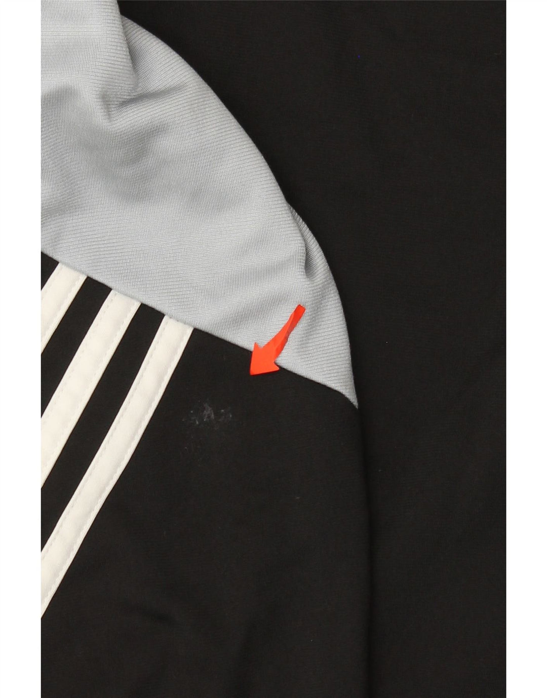 Adidas Męska bluza dresowa, mała, czarna, poliestrowa z blokami kolorów