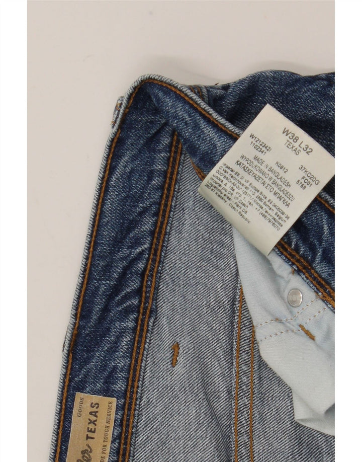 Męskie jeansy Wrangler Texas Straight W38 L27 Niebieskie, bawełniane