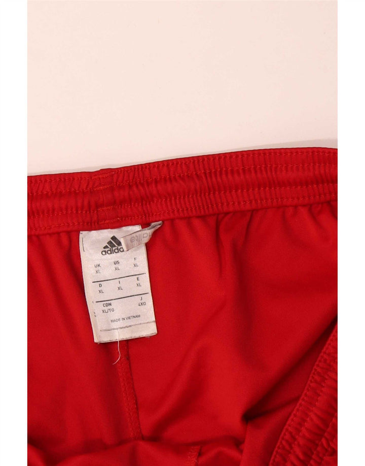 Adidas Mens Climalite Sport Shorts XL Red Polyester