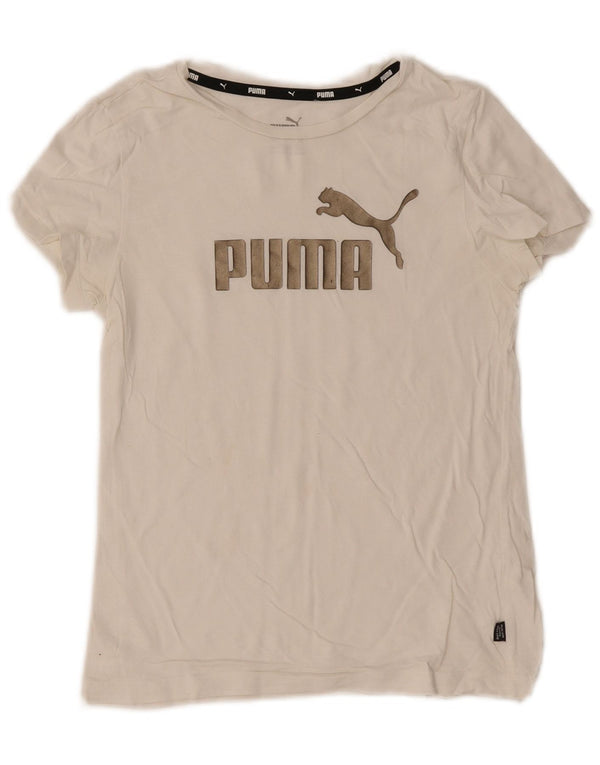 Dziewczęca koszulka z grafiką Puma 11-12 lat, biała