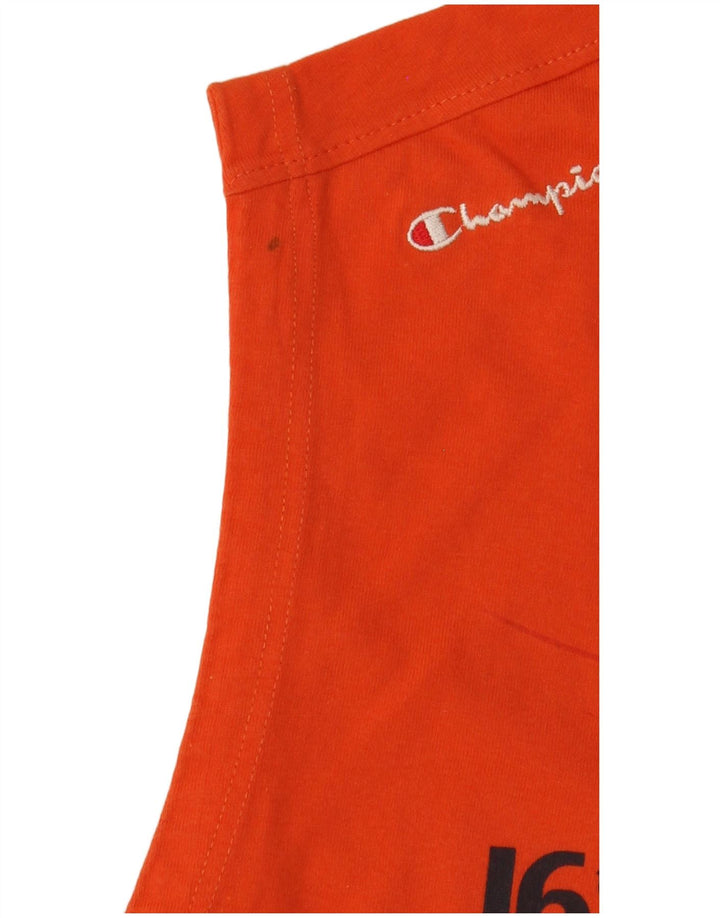 CHAMPION Womens Graphic Vest Top UK 18 XL Orange
