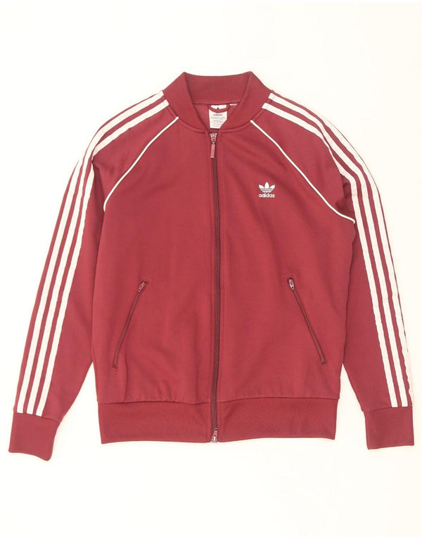 Adidas Męska bluza dresowa, mała, bordowa