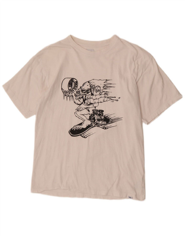 Męska koszulka Vans Regular Graphic Top, średnia, biała bawełna