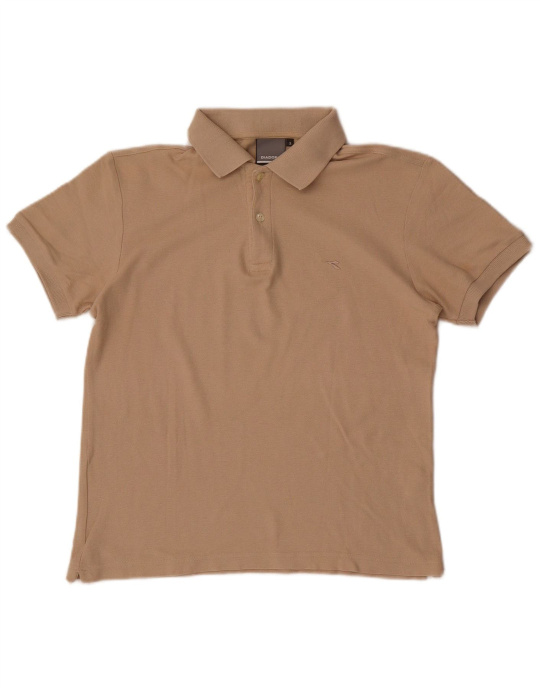 Męska koszulka polo Diadora, mała, beżowa, bawełniana