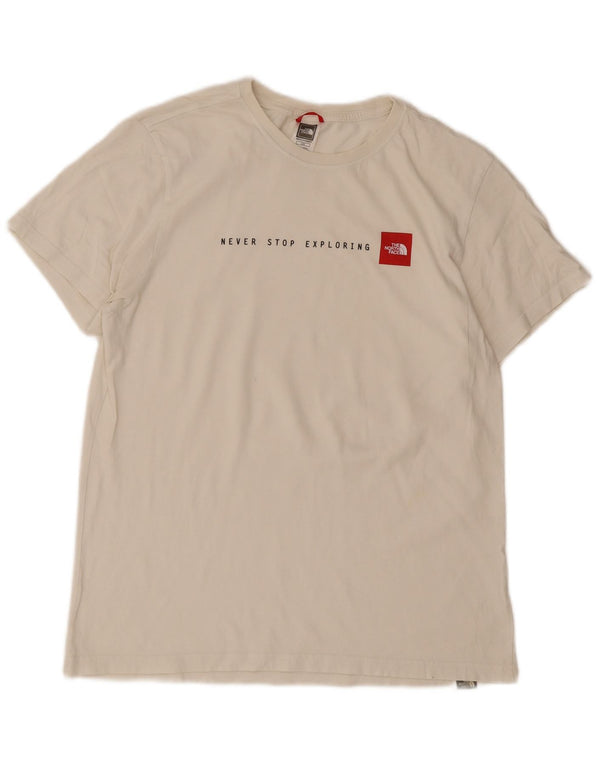 Męski T-shirt z grafiką The North Face, duży, biały