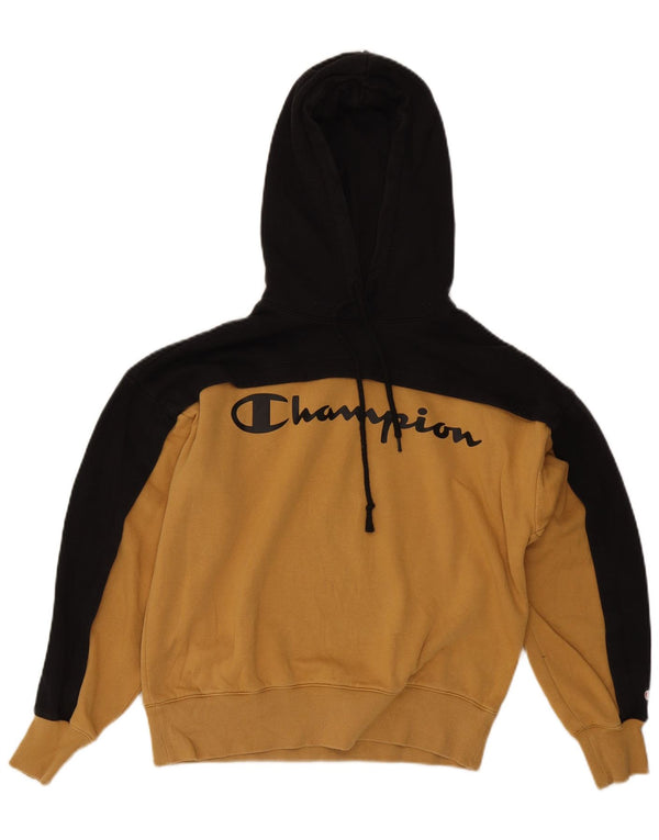 Damska bluza z kapturem Champion Graphic UK 14 w kolorze średniożółtym
