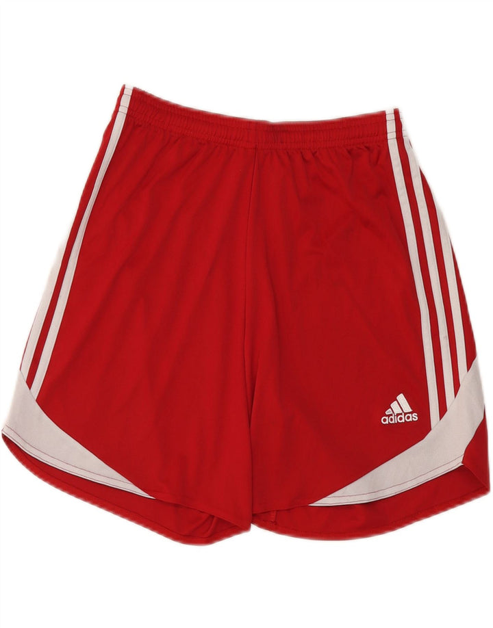Męskie spodenki sportowe Adidas Climacool, małe, czerwone, z blokami kolorów, poliestrowe