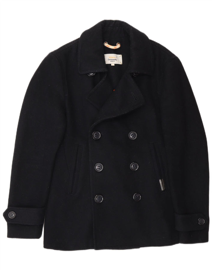 Płaszcz męski Superdry Pea Coat UK 36 Small, granatowy, wełniany