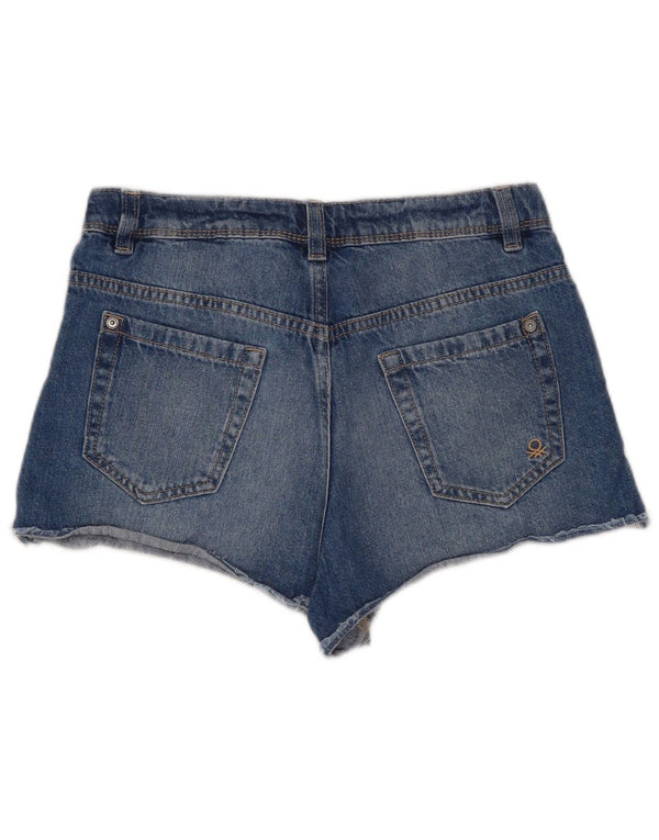 Gorące spodnie jeansowe Benetton dziewczęce 11-12 lat 2XL W26 niebieska bawełna