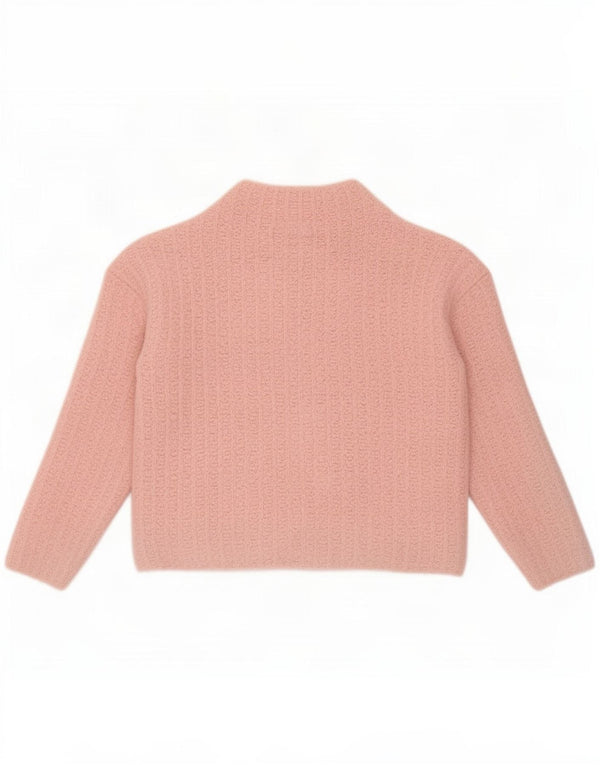 Damski sweter Massimo Dutti z golfem UK 6 XS, różowy poliamid