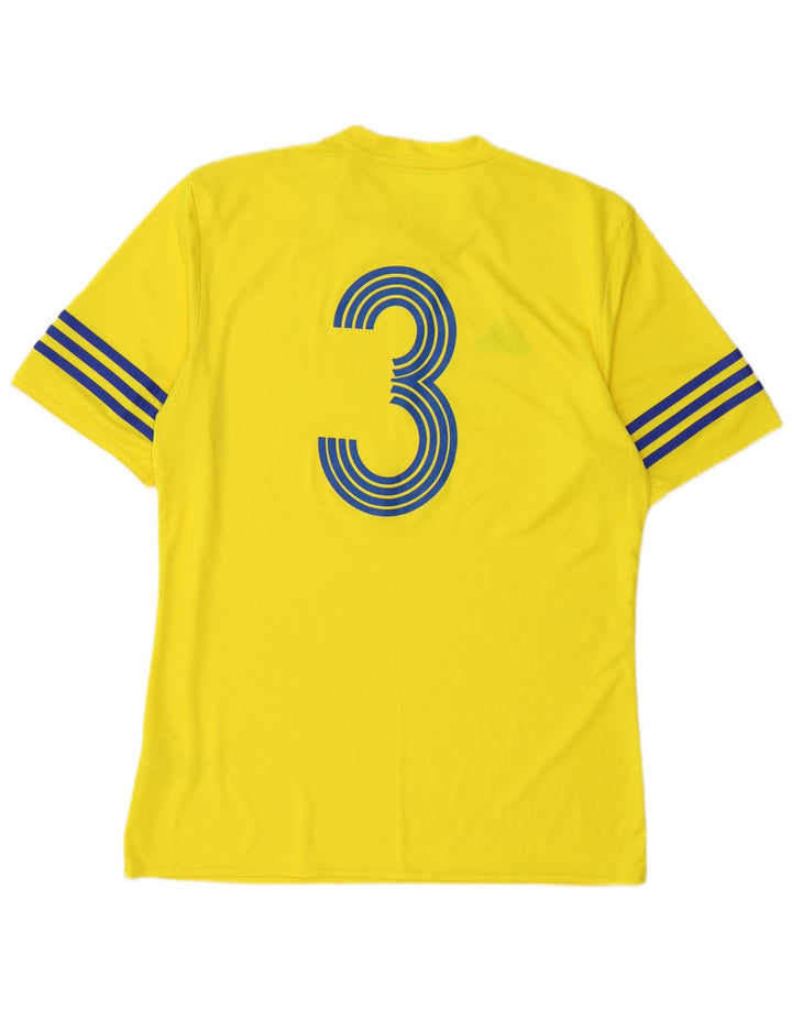 Męska koszulka Adidas Climalite Graphic Top, średni żółty poliester
