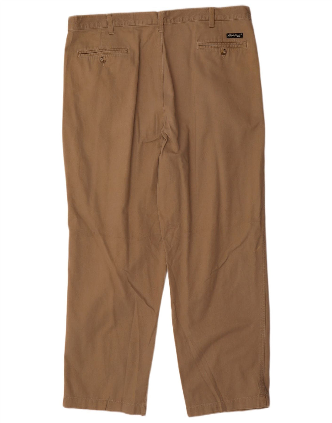 Spodnie męskie Eddie Bauer Straight Pegged Chino W40 L30 Brązowa bawełna