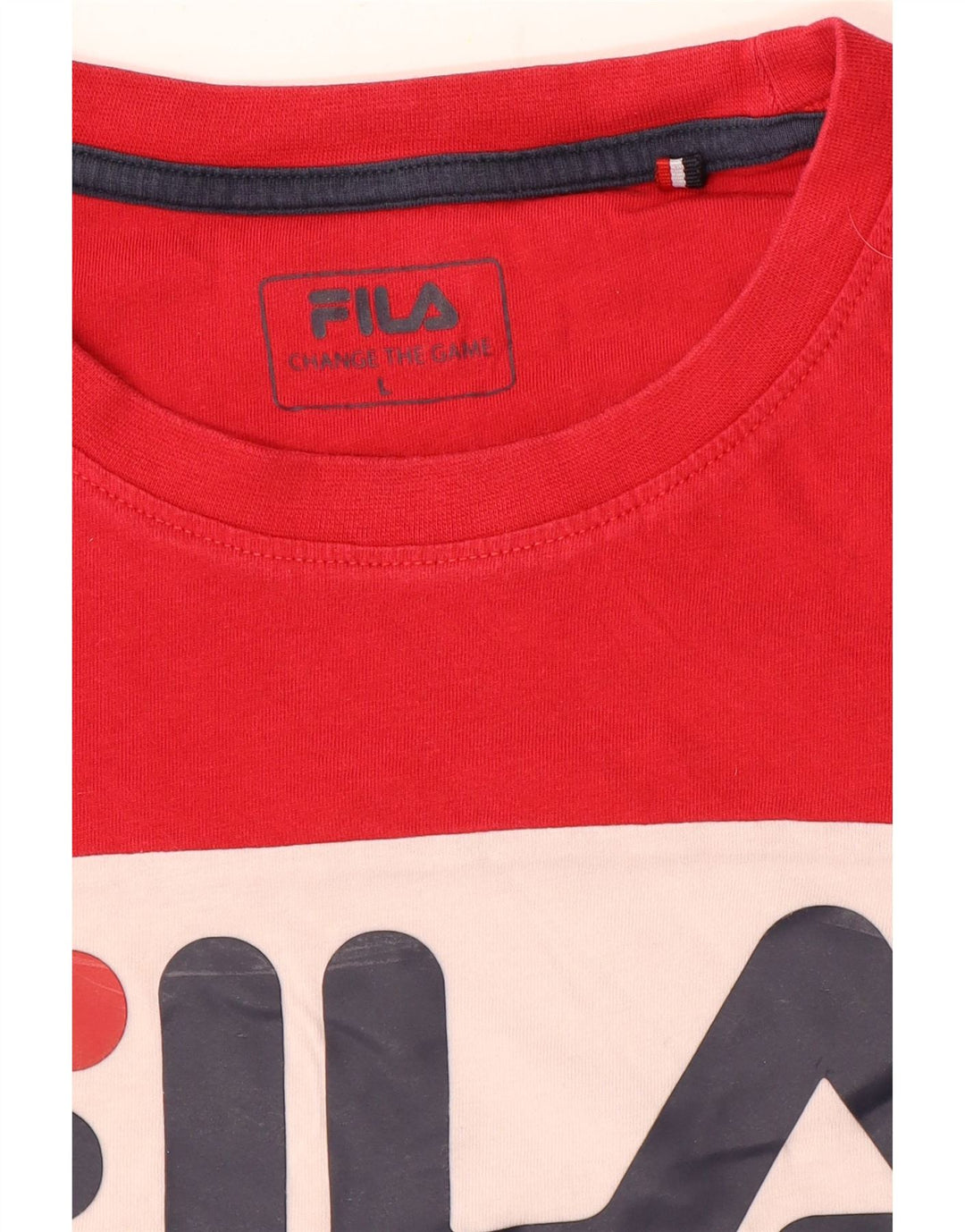 Męski T-shirt z grafiką Fila, duży, wielokolorowy blok kolorów