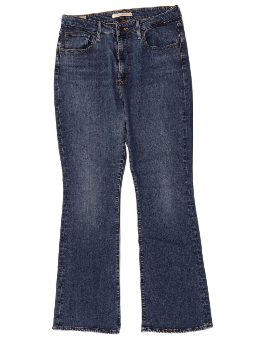 Damskie jeansy Levi's 725 z wysokim stanem W31 L30, niebieska bawełna