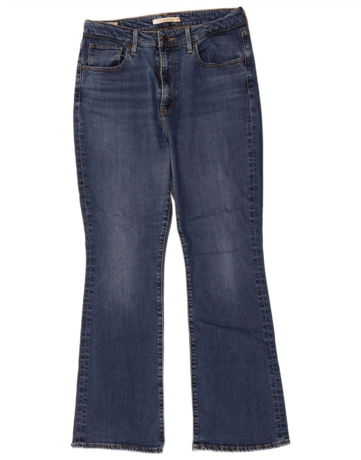 Damskie jeansy Levi's 725 z wysokim stanem W31 L30, niebieska bawełna