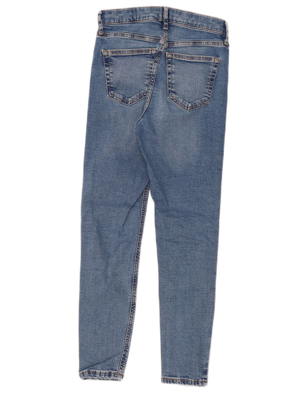 Damskie jeansy Skinny Topshop UK 8 Small W26 L25 Niebieskie bawełniane