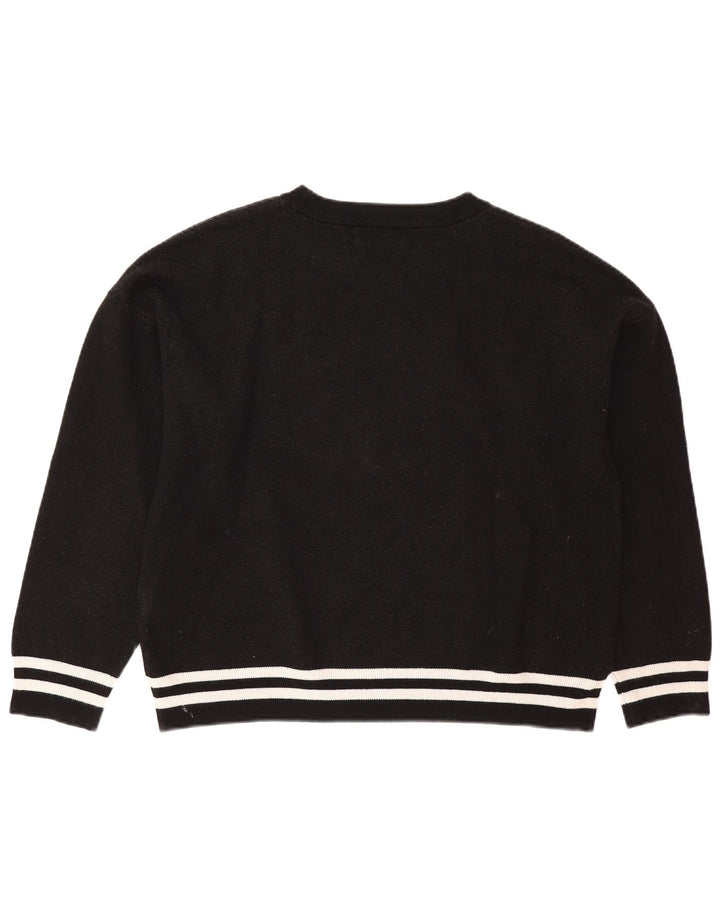 Damska bluza oversize Dkny z grafiką UK 16, duża czarna wiskoza
