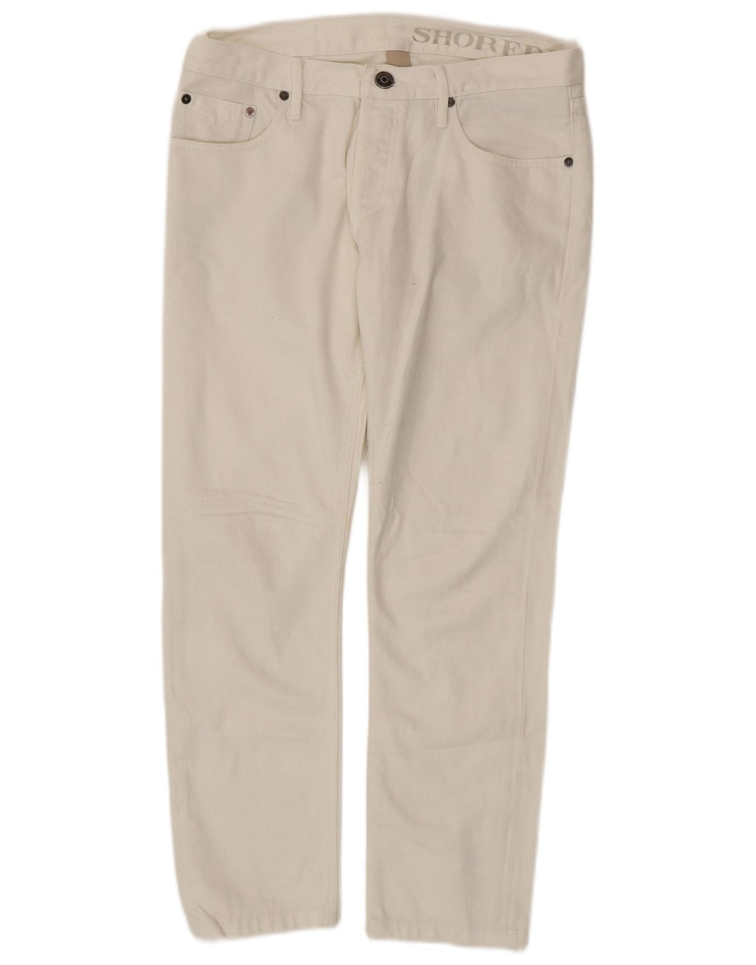 Męskie jeansy slim fit Burberry W31 L28 Biała bawełna
