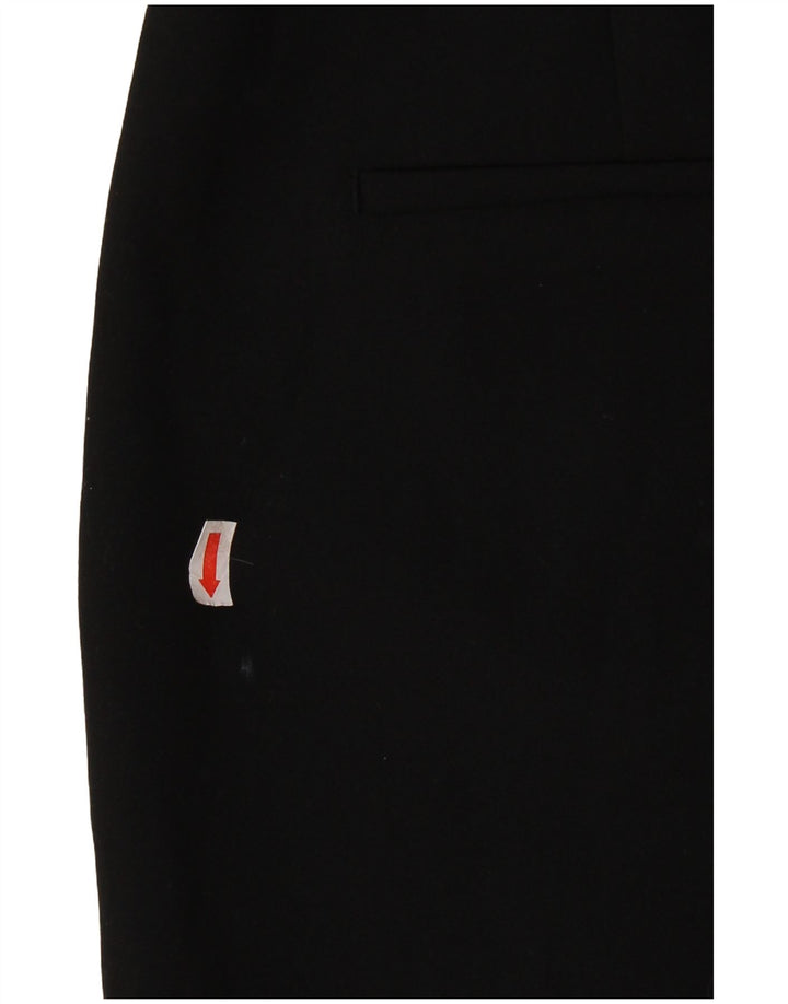 Damskie spodnie typu casual ZARA Bootcut, duże, czarne, z poliestru