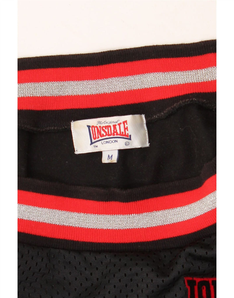 LONSDALE Womens Top Long Sleeve UK 12 Medium Black Vintage Lonsdale and Second-Hand Lonsdale from Messina Hembry 