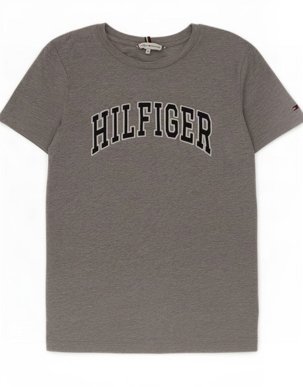 Damska koszulka graficzna Tommy Hilfiger Top UK 6 XS Szara nakrapiana