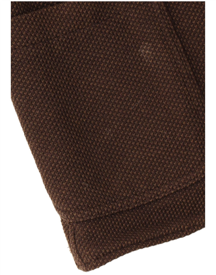 Męska marynarka zapinana na 2 guziki Massimo Dutti UK 42 XL, brązowa, bawełniana