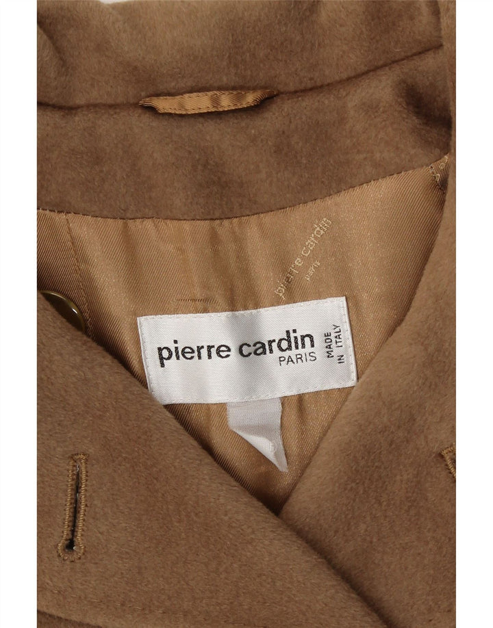 Dwurzędowy płaszcz damski Pierre Cardin UK 14, duży brązowy