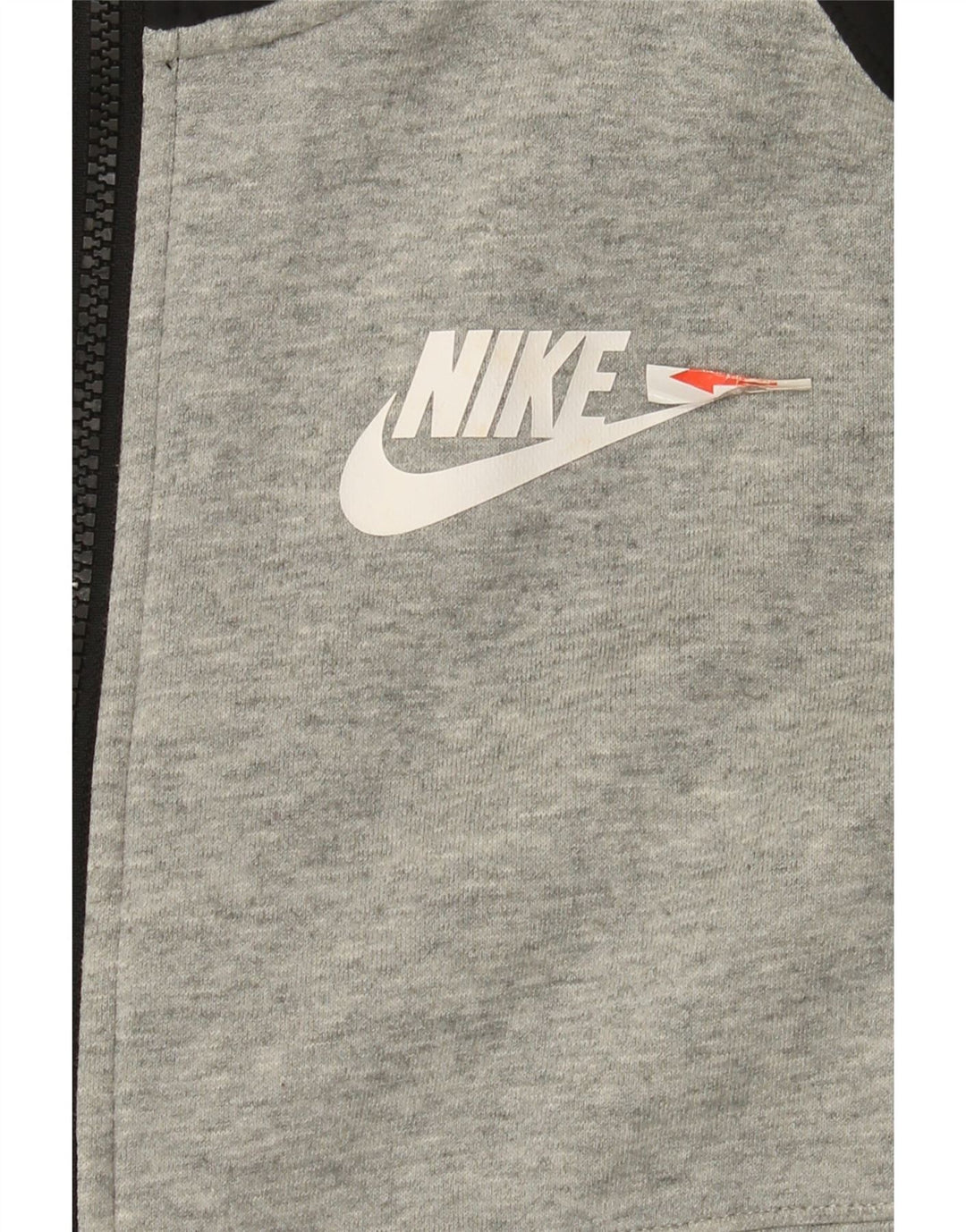 Męska bluza dresowa Nike, mała, szara, bawełniana z blokami kolorów