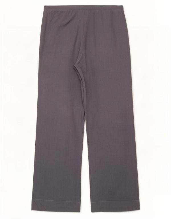 Zara Womens Wide Leg Casual Trousers Medium W28 L33 Blue Linen