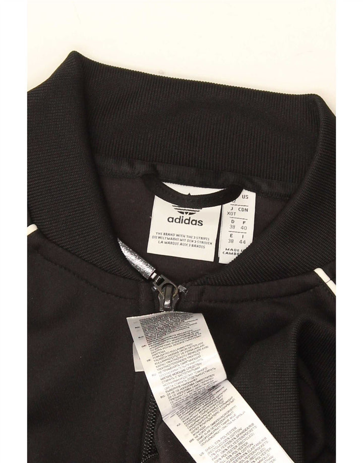 Damska bluza dresowa Adidas UK 12 Średni czarny poliester