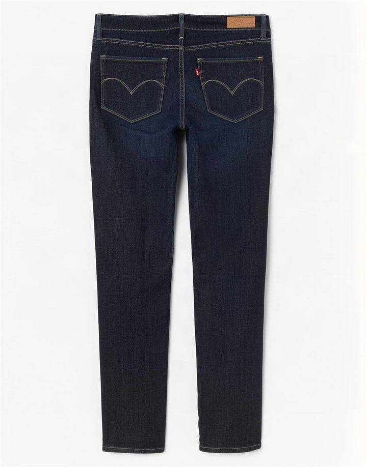 Damskie jeansy Levi's Slim W29 L32 Granatowa bawełna