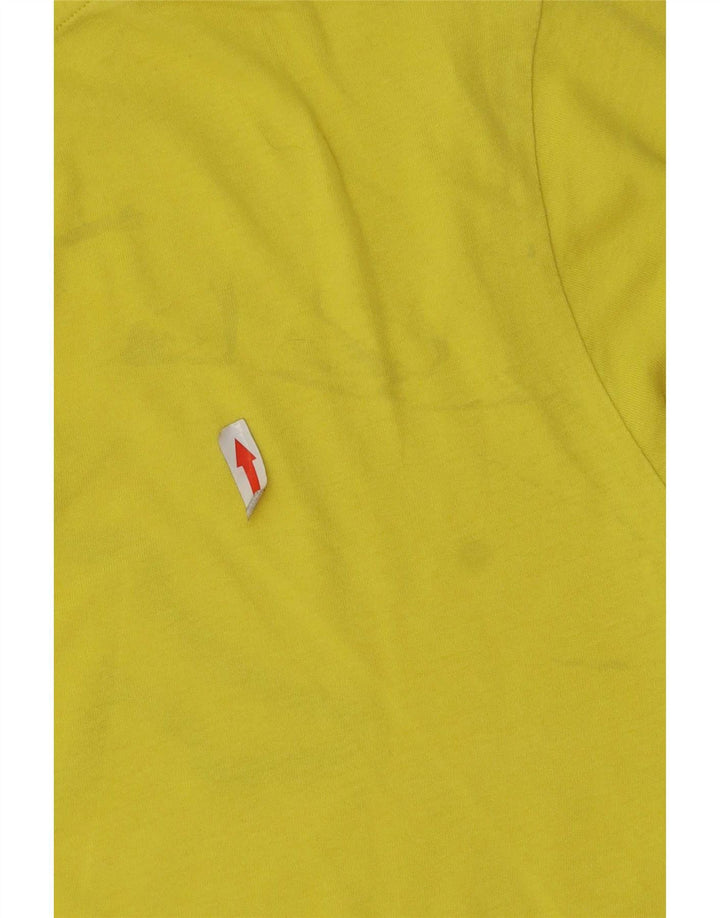Męski T-shirt z grafiką Kappa, średni żółty