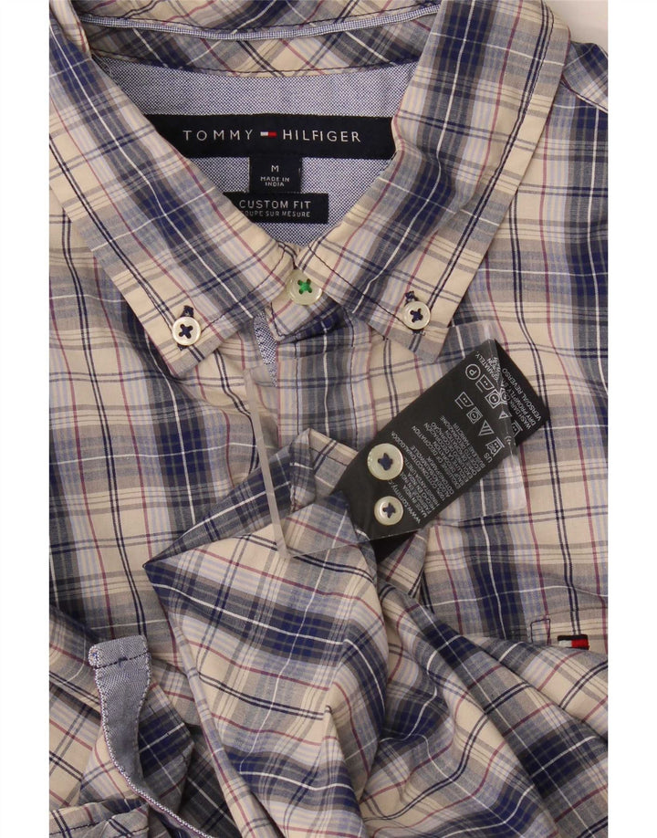 Koszula męska Tommy Hilfiger o dopasowanym kroju, bawełniana w średnią niebieską kratkę