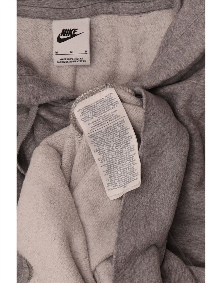 Męski sweter z kapturem Nike z grafiką, średnioszary, bawełniany w cętki