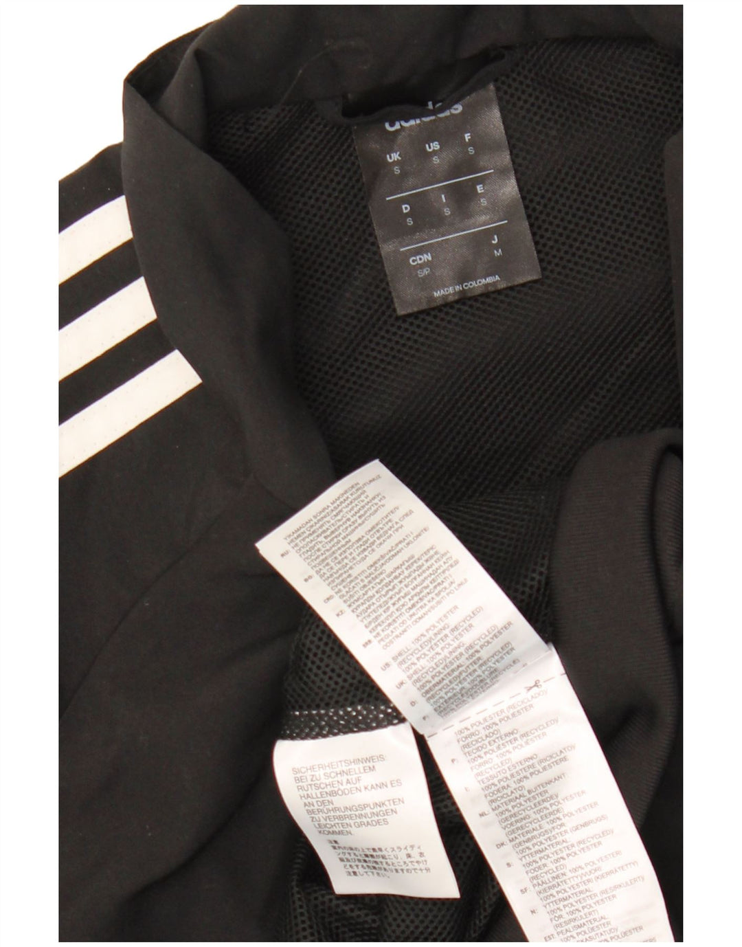 Adidas Męska kurtka dresowa Climalite, mała, czarna, poliestrowa