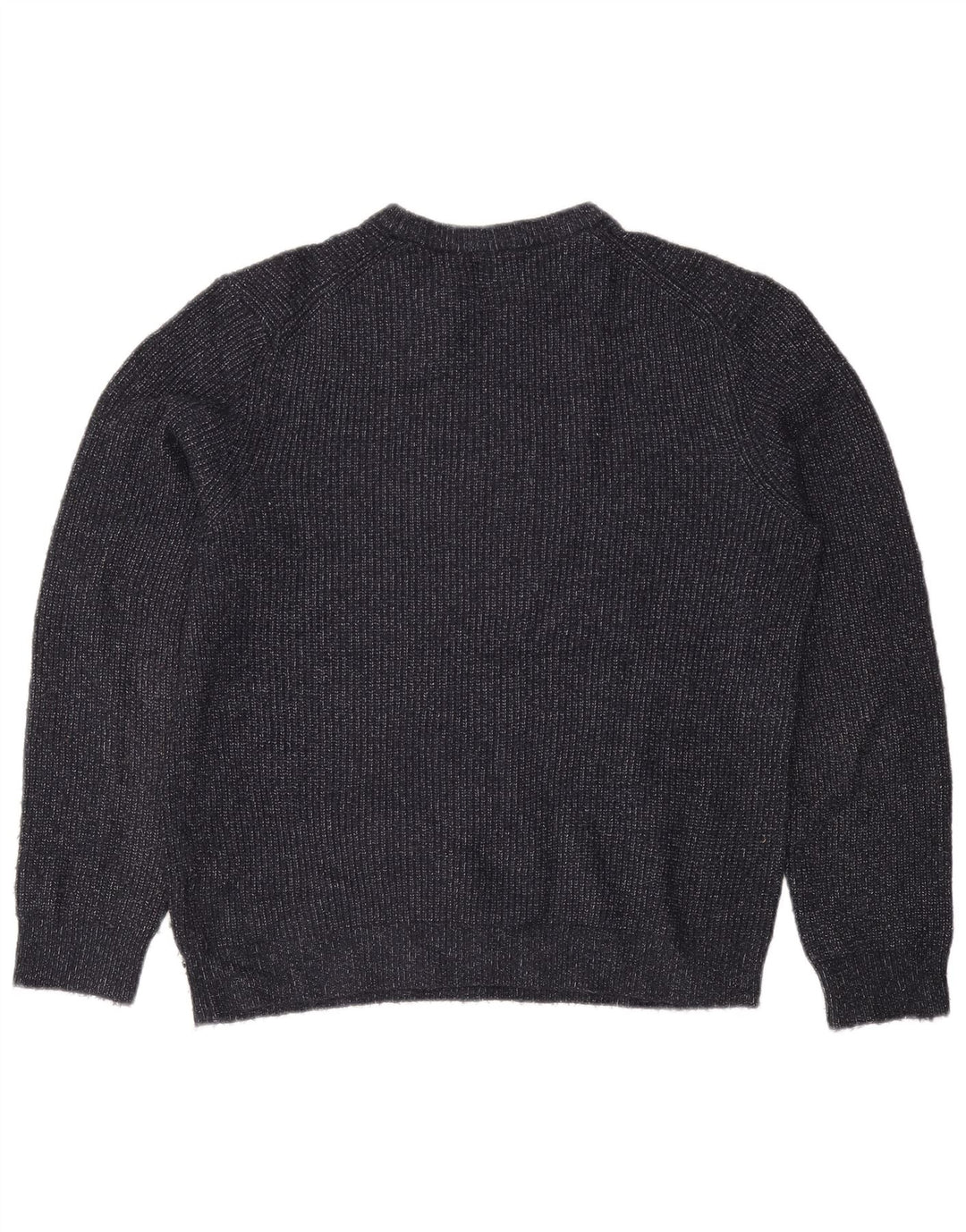 Marks & Spencer Męski sweter z okrągłym dekoltem, duży, granatowy, nakrapiany