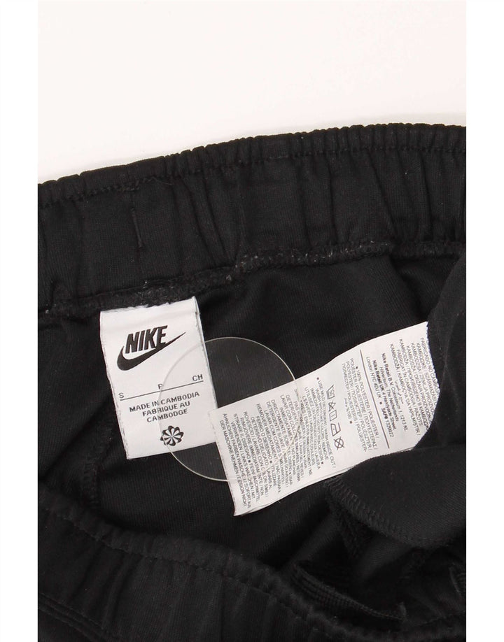 Męskie spodnie dresowe Nike z grafiką, małe, czarne, poliestrowe