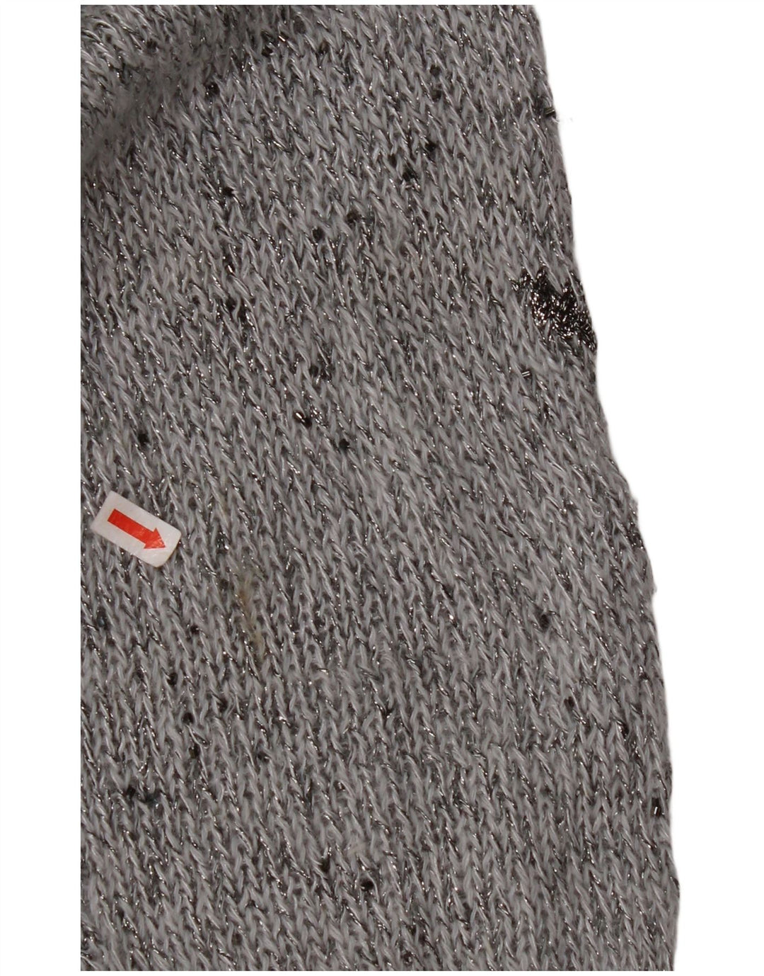 KRIZIA MAGLIA Damski sweter z okrągłym dekoltem UK 18 XL Szary nakrapiany Angora