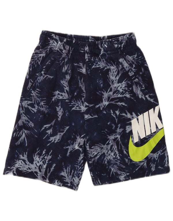 Chłopięce spodenki sportowe Nike z grafiką, 12-13 lat, duże, granatowe, bawełniane