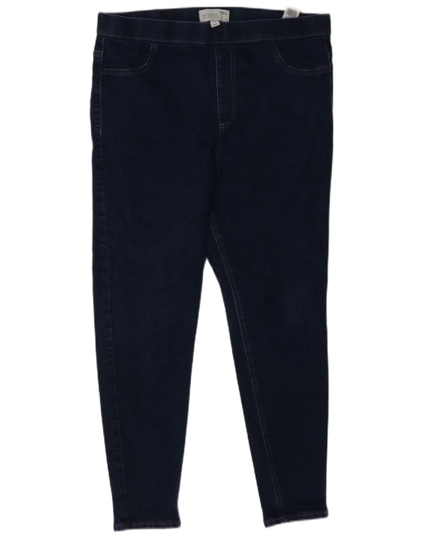 Marks & Spencer Damskie jeansy Jegging UK 16 Large W34 L27 Granatowa bawełna