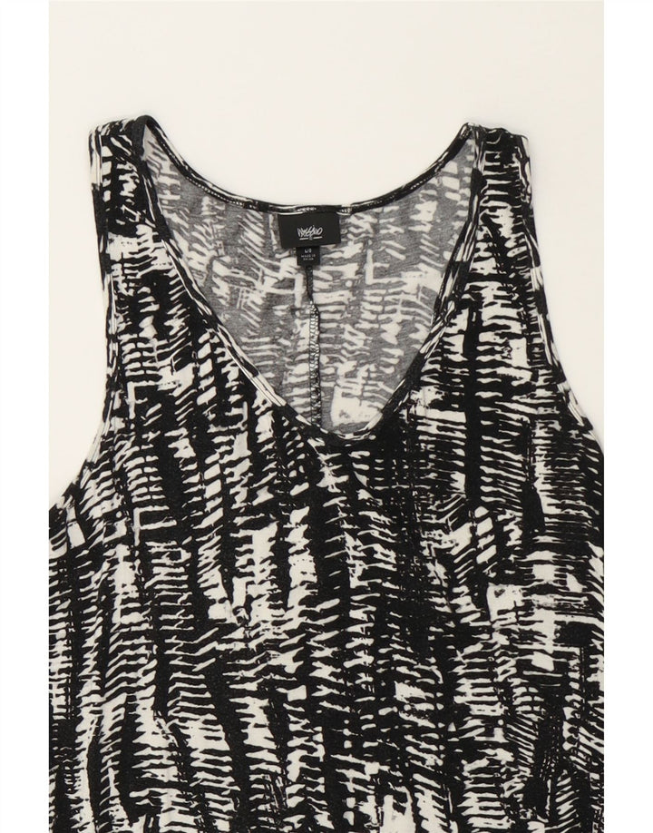 MOSSIMO Womens Sleeveless Maxi Dress UK 14 Large Black Geometric Vintage Mossimo and Second-Hand Mossimo from Messina Hembry 