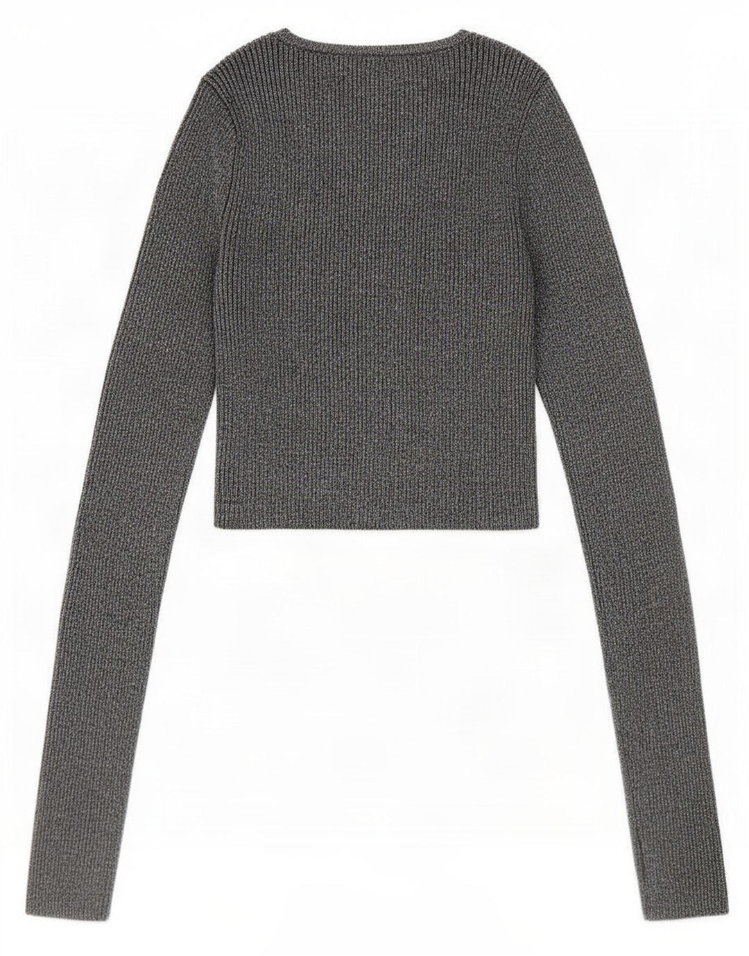 Damska krótka bluzka Zara Top UK 8 Small, srebrna, nakrapiana wiskoza