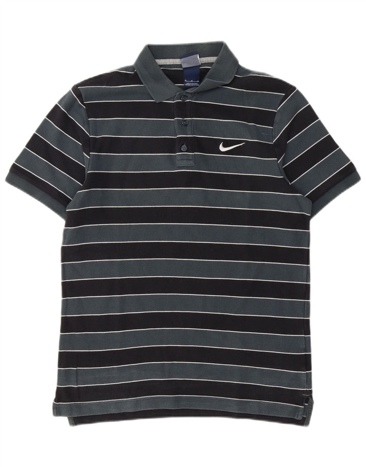Męska koszulka polo Nike, bawełniana, w średnie szare paski