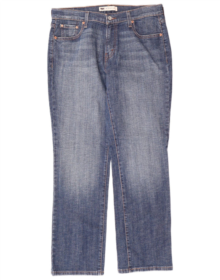 Damskie jeansy LEVI'S 505 Straight US 10 Large W32 L30 Niebieska bawełna