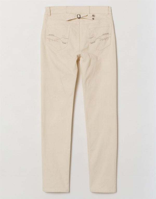 Dkny Dziewczęce obcisłe spodnie na co dzień 13-14 lat W28 L30 Off White Classic