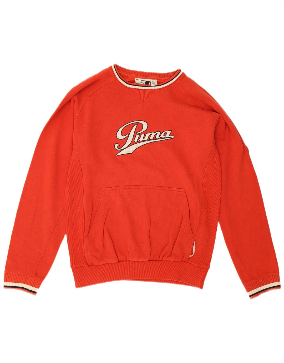Męska bluza z grafiką Puma, bawełniana, średnia czerwona